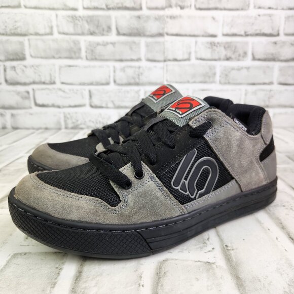 Adidas Five Ten Freerider Men\'s Sz 10 Black Gray Suede Mountain Bike Skate Shoes